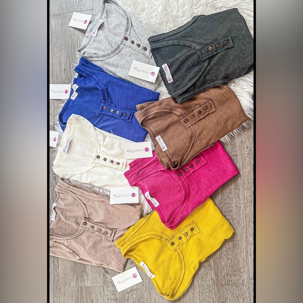 SurelyMine Fit Stylish Ribbed Tops